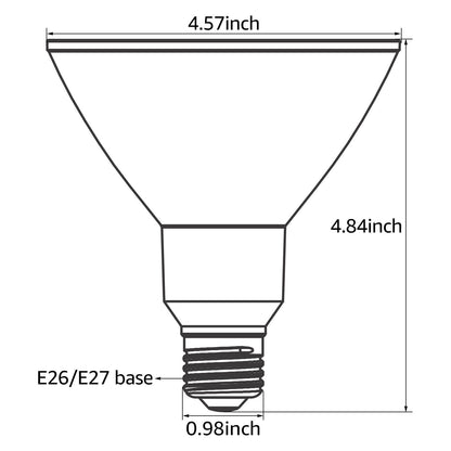 TORCHSTAR P-series 16.5W PAR38 LED Bulb - 3000K/5000K