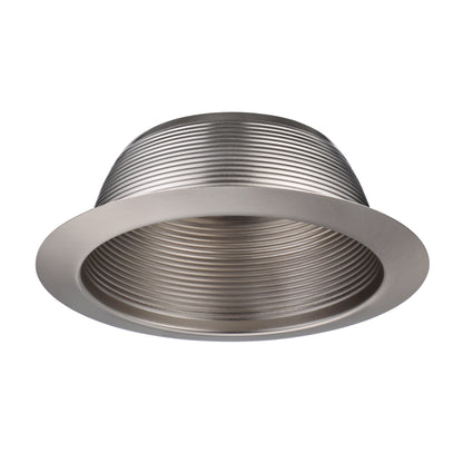 TORCHSTAR 6" Stepped Baffle with Detachable Trim - Satin Nickel