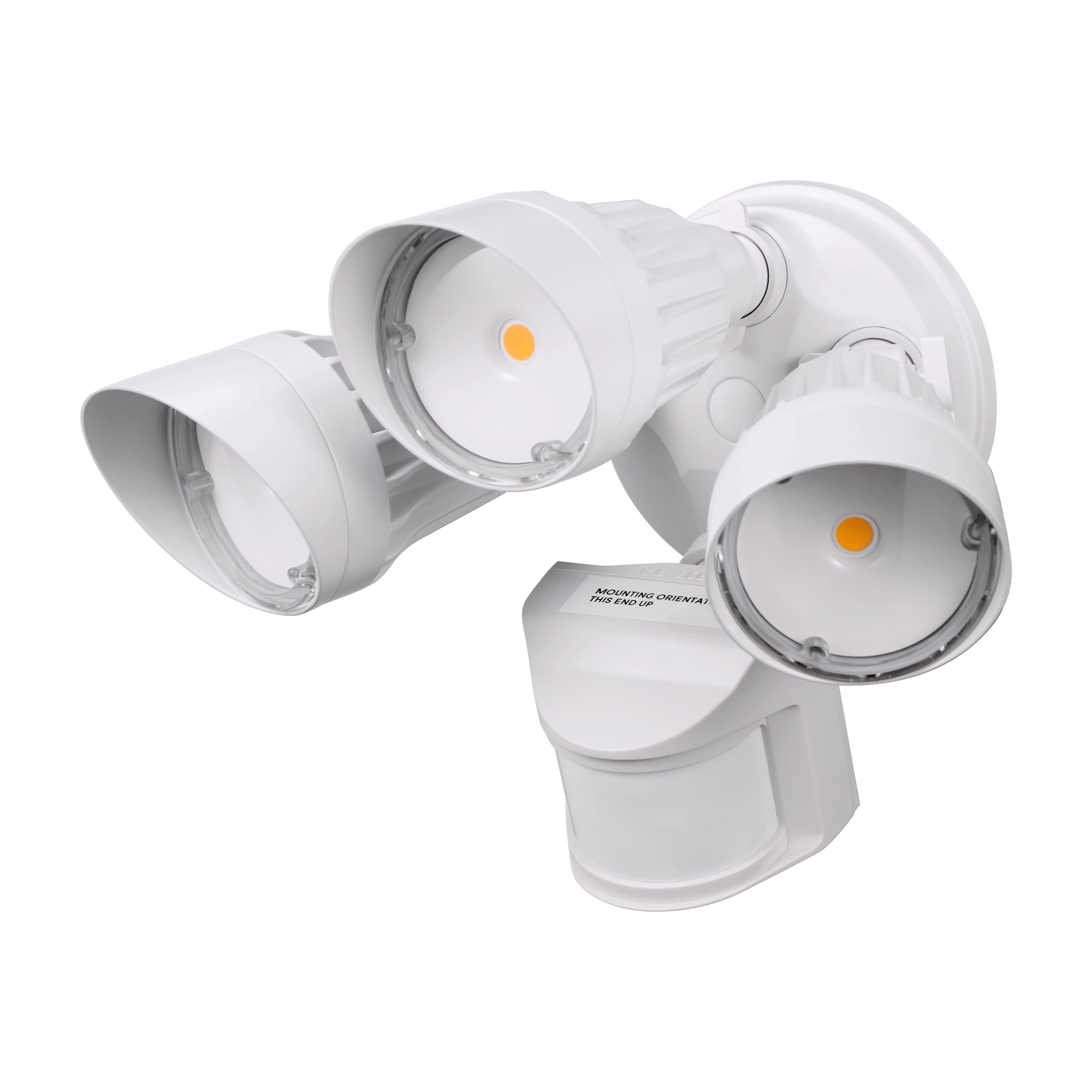 Watchman Tri-Heads 30W LED Security Light - White - 3000K/5000K