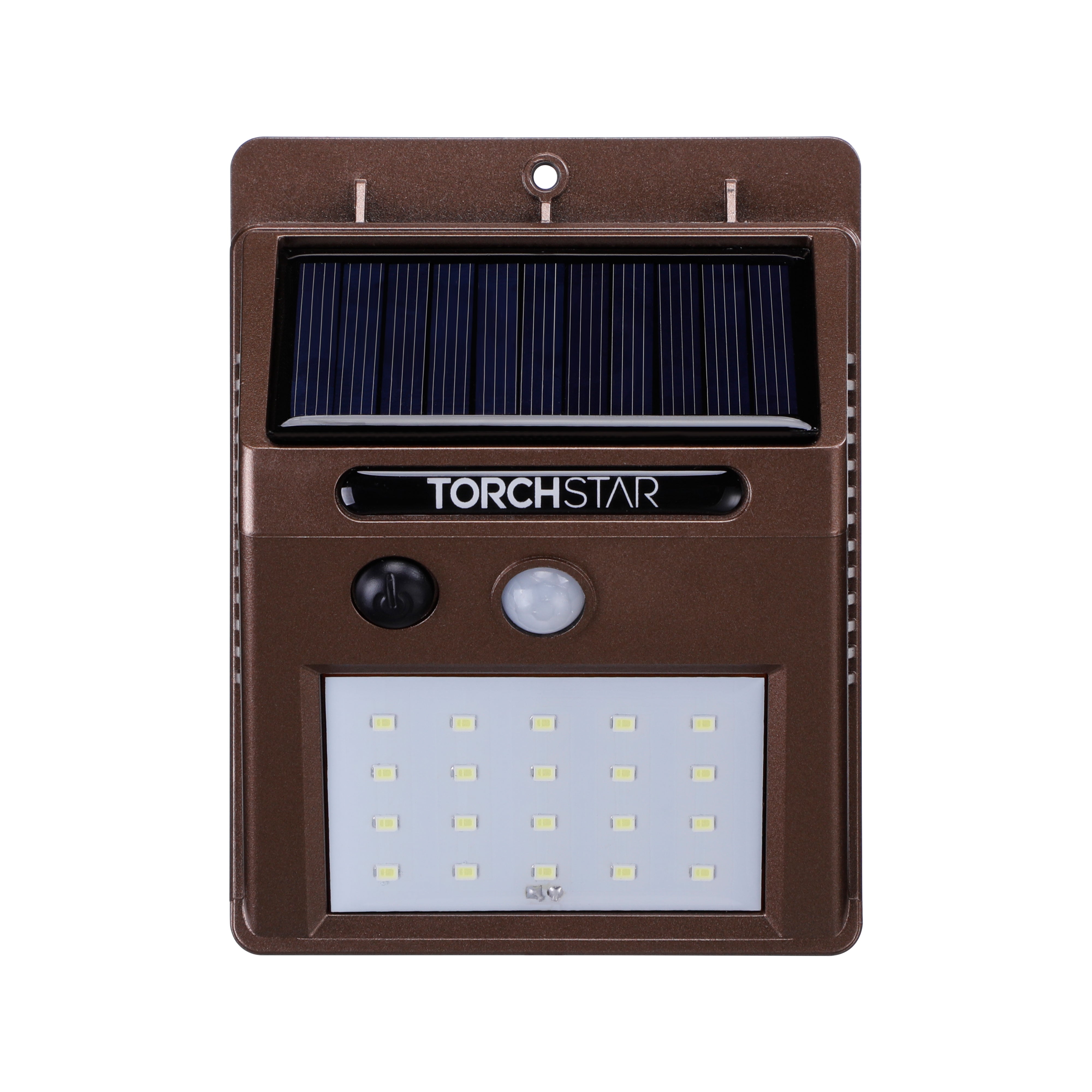 SunGuard Solar Powered Motion Sensor Wall Light - Brown - 6500K