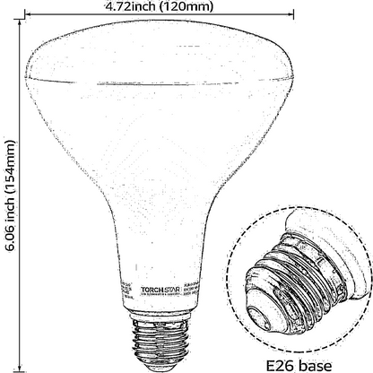 TORCHSTAR P-series 17W BR40 LED Bulb - 3000K/4000K/5000K