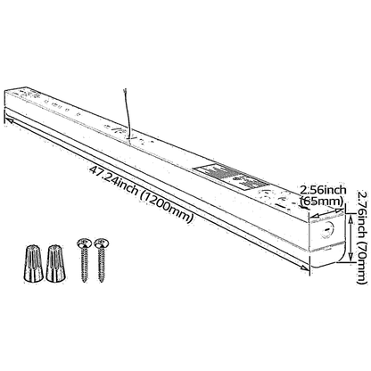 Brillaray 4' LED Linear Shop Light Fixture - 38W - 5000K