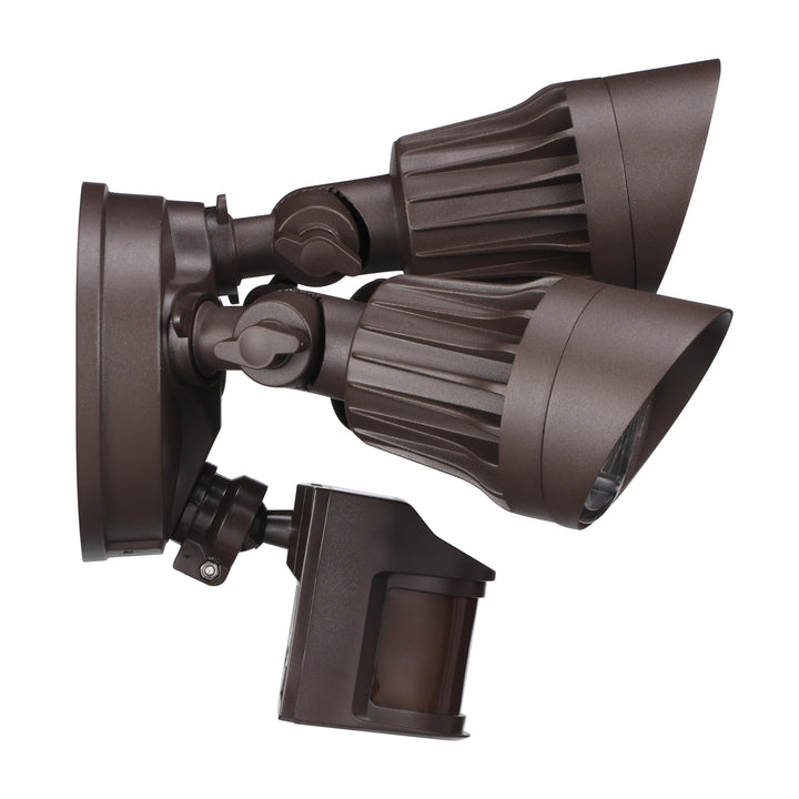 Watchman Tri-Heads 30W LED Security Light - Brown - 3000K/5000K