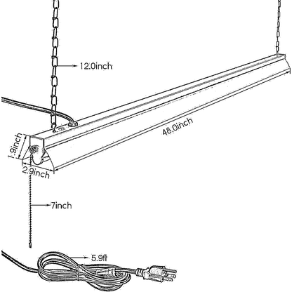 FlexRay 4' LED Linear Shop Light - 40W - 3000K/4000K