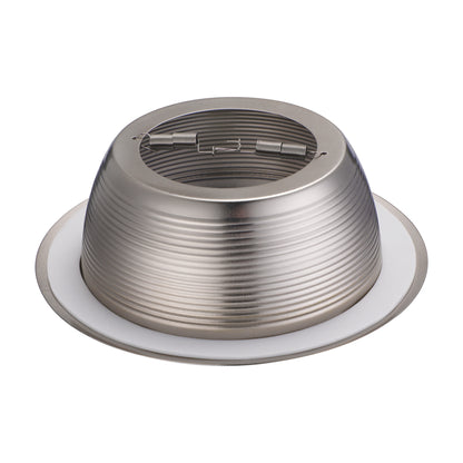 TORCHSTAR 6" Stepped Baffle with Detachable Trim - Satin Nickel
