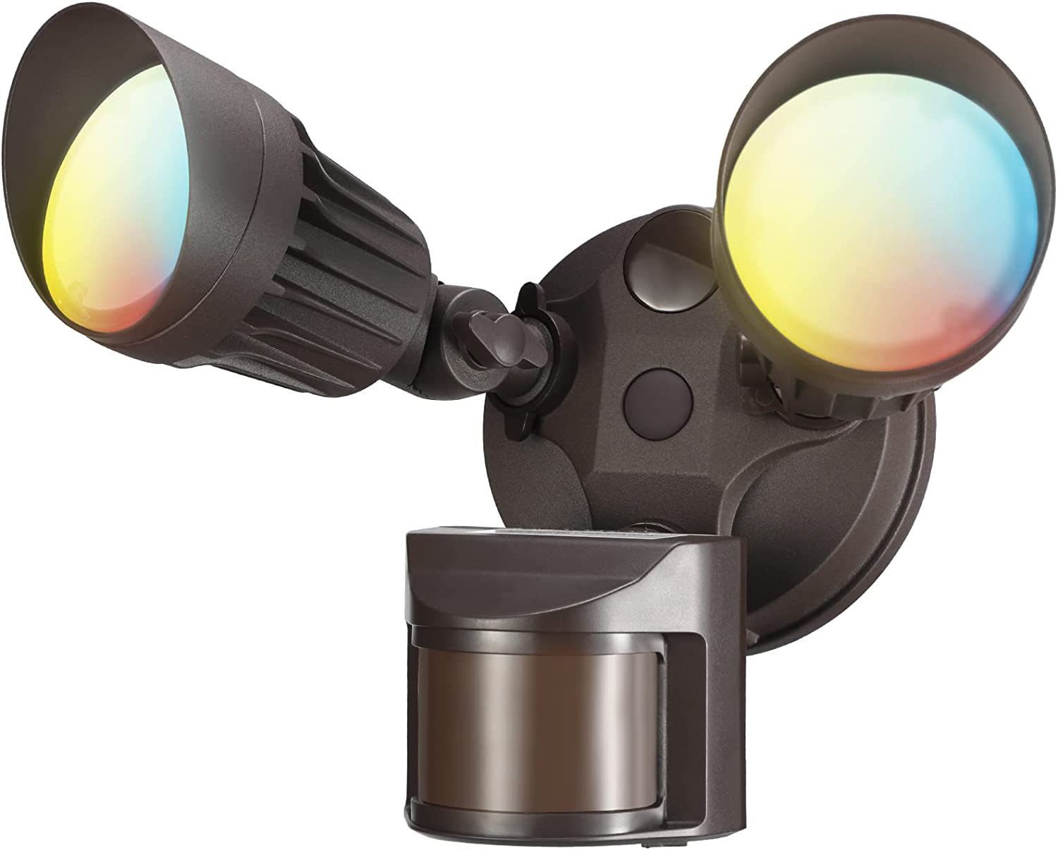 Watchman+ Dual-Heads 25W LED Security Light - Brown - Adjustable CCT